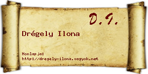 Drégely Ilona névjegykártya